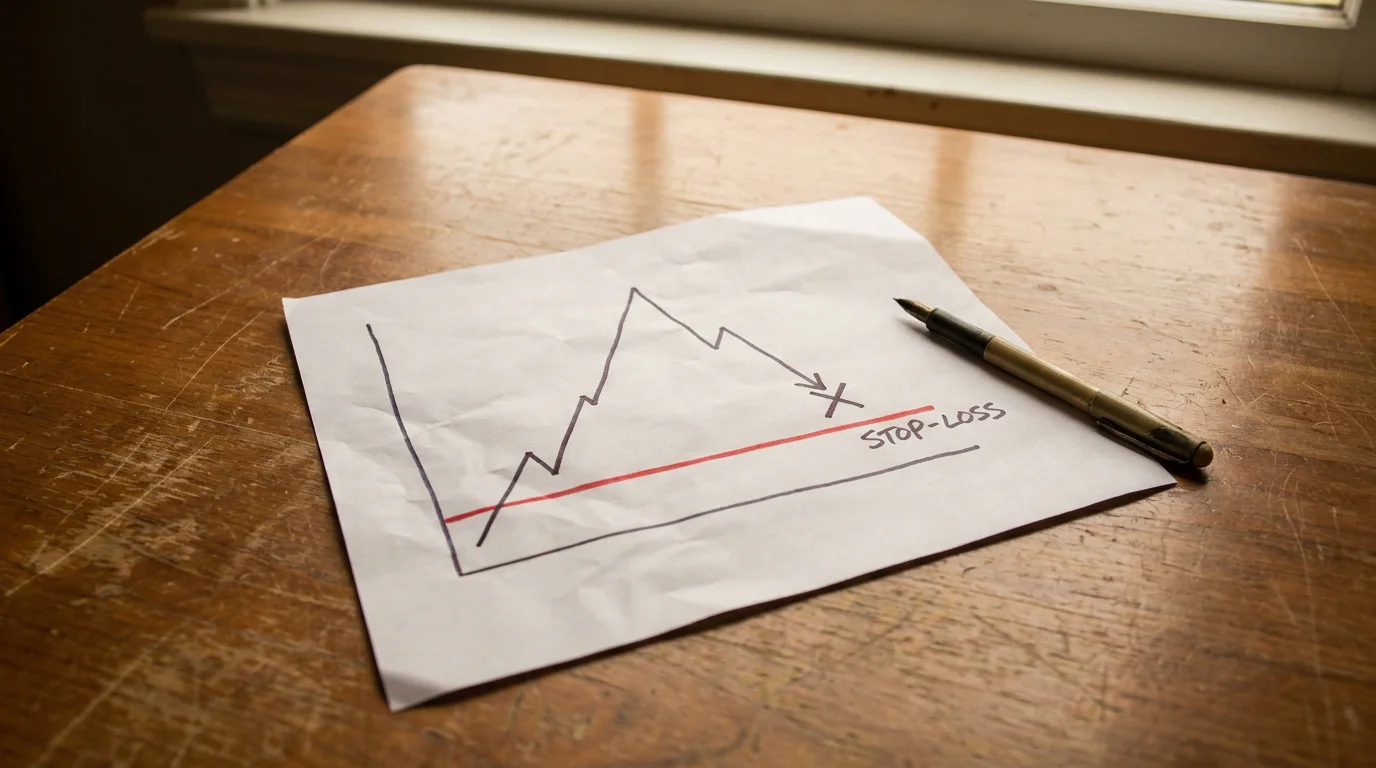 Опростена крива на банкрол с очертан drawdown и месечна граница на загубата