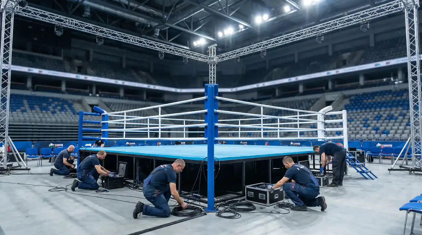 Спортна зала в България с подготовка за европейско боксово първенство 2026