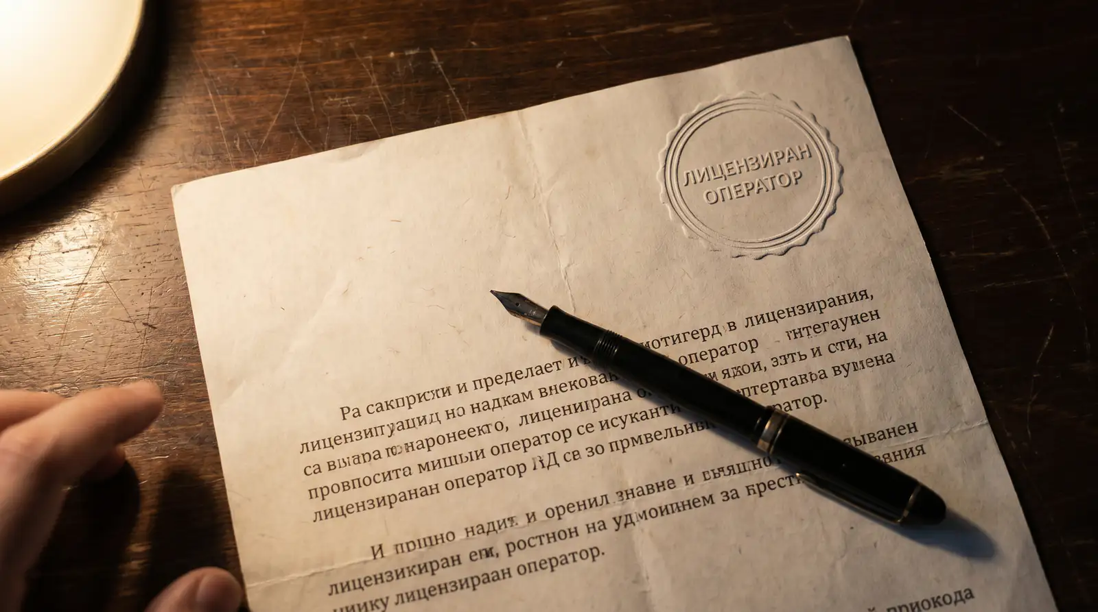 Лицензионен режим в България — официален документ от НАП с печат за лицензиране на букмейкър за бокс